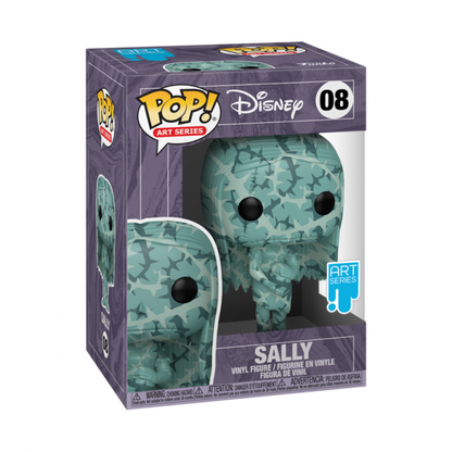 Funko Pop! vinyl figure packaging with Disney branding and 'Sally' character illustration.