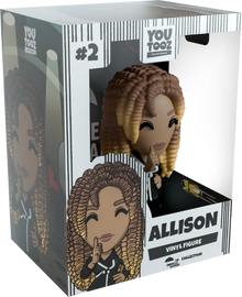 Boxed vinyl figure of a 'ALLISON' , featuring the brand 'YouTooz'.