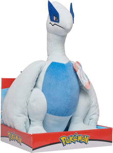Plush toy of a Pokémon character Lugia in packaging with visible branding