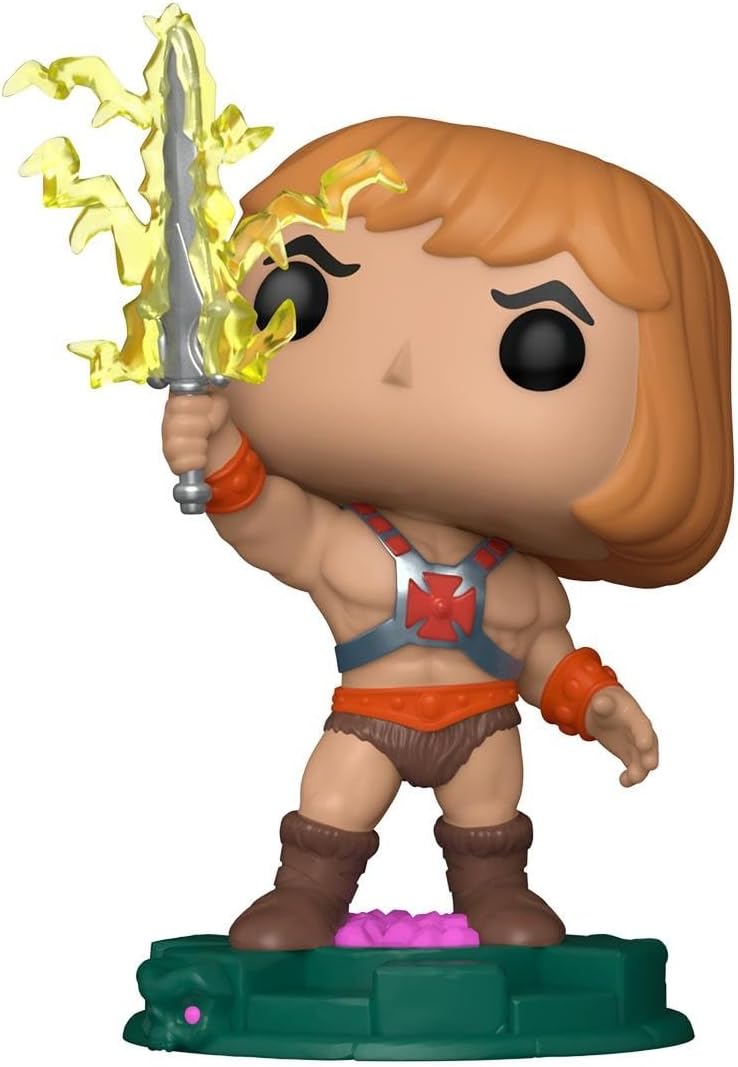 He-Man Funko Pop! vinyl figure of a character with a sword on a white background