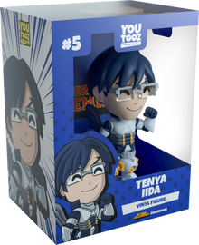 YouTooz Tenya Iida vinyl figure packaging with blue and white design
