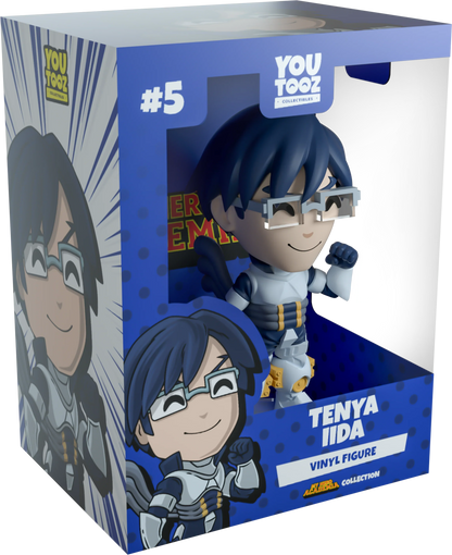 YouTooz Tenya Iida vinyl figure packaging with blue and white design