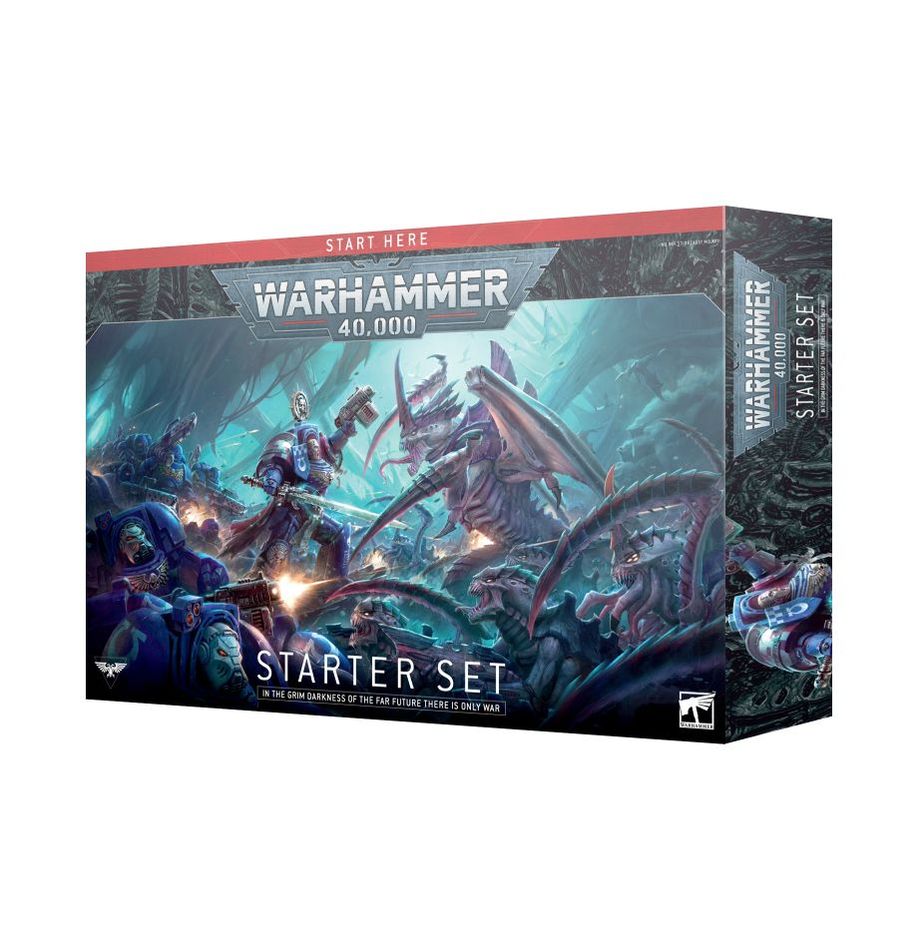 Warhammer 40,000 starter set packaging on a white background