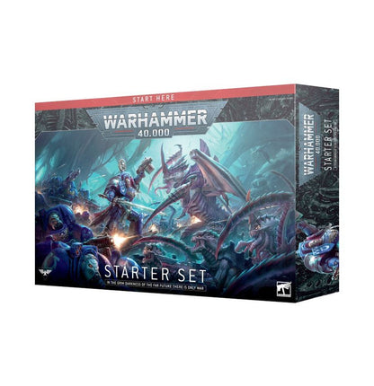 Warhammer 40,000 starter set packaging on a white background
