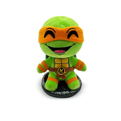 TMNT Green plush toy with orange mask on a white background