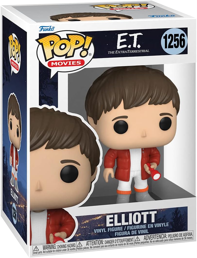 Funko Pop! Movies box featuring E.T. and Elliott figures