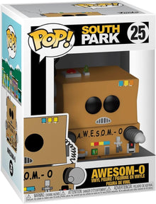 Funko Pop! vinyl figure packaging for South Park's Awesom-O toy
