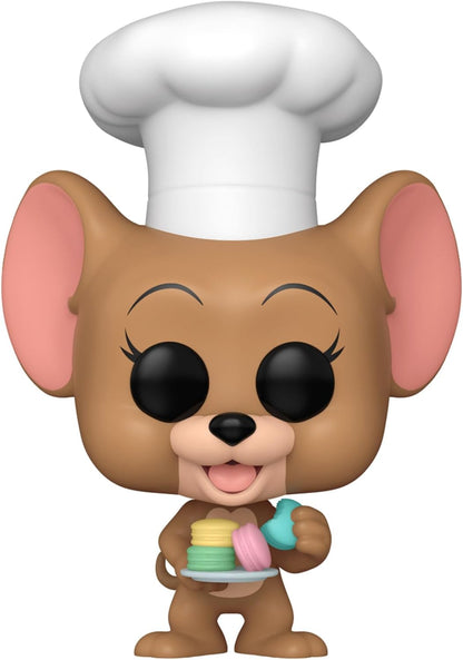 Funko Pop! vinyl figure of a mouse chef holding colorful cookies and cake.