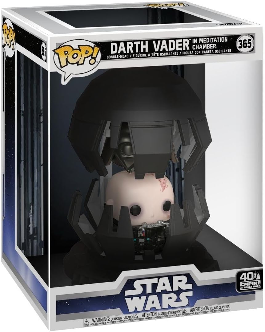 Funko Pop! Darth Vader in Meditation Chamber packaging with Star Wars logo