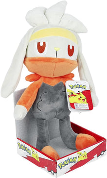 Pokemon Plush toy with a tag on a white background