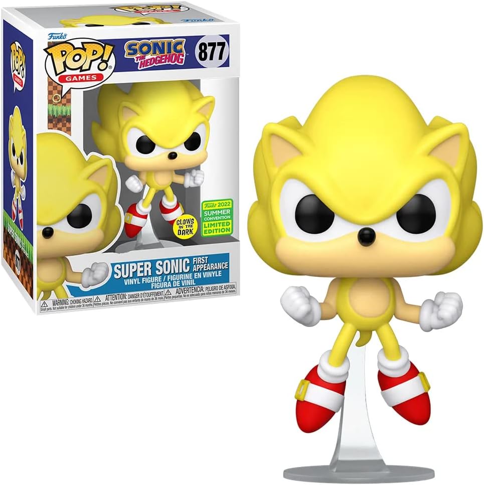 Super Sonic Funko Pop! vinyl figure with packaging on a white background