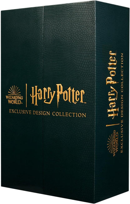 Dark green box with gold text featuring 'Harry Potter' branding