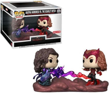 Funko Pop! Agatha Harkness vs. The Scarlet Witch figures with packaging