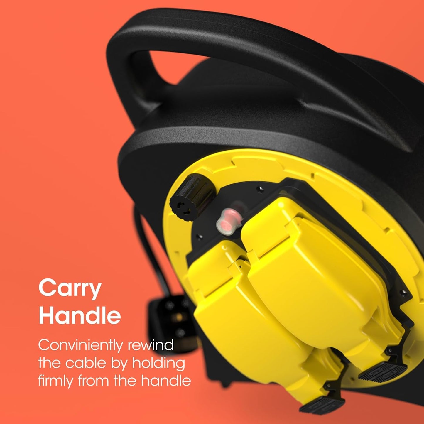 SLx Outdoor Heavy Duty Extension Lead - Waterproof - 30m - 2 Socket Extension Reel