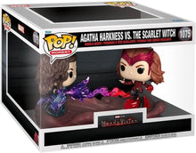 Funko Pop! Moment packaging featuring Agatha Harkness and The Scarlet Witch