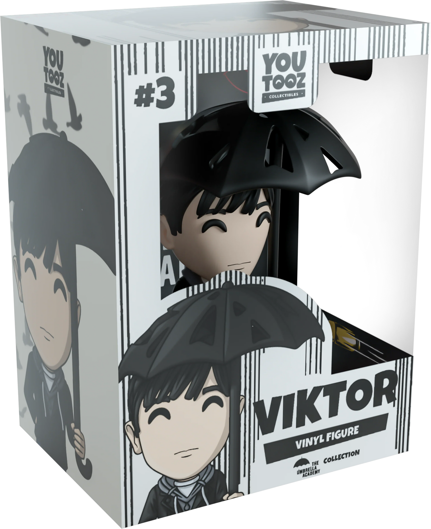 Box packaging of a vinyl figure 'VIKTOR' with cartoon character design and 'YOUTOOZ' branding.