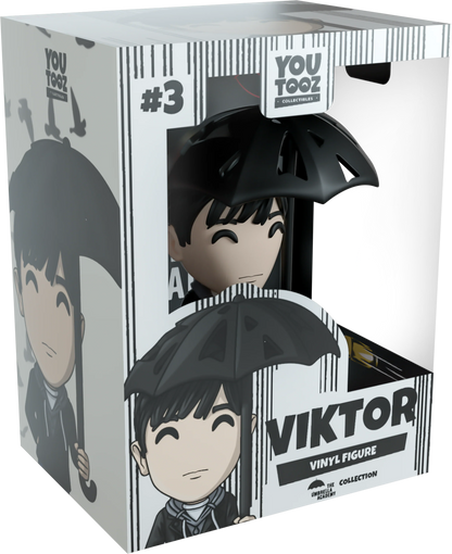 Box packaging of a vinyl figure 'VIKTOR' with cartoon character design and 'YOUTOOZ' branding.