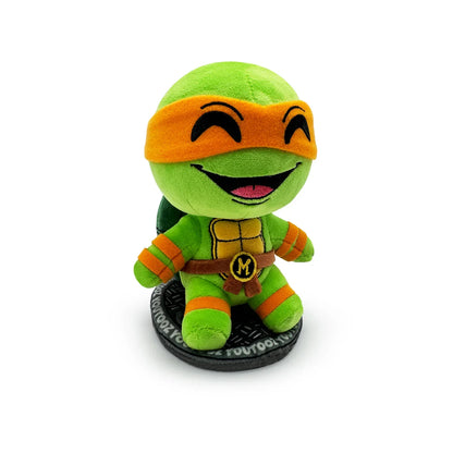 TMNT Green plush toy with orange mask on a white background