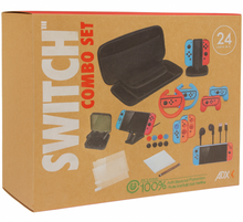 Nintendo Switch 24-In-1 Mega Bundle - Charging Stand Case Wheels & More
