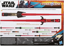 Star Wars Kyber Core lightsaber toy set packaging with multiple lightsabers and branding.