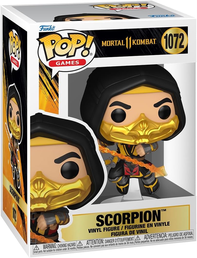 Funko Pop! vinyl figure of Scorpion from Mortal Kombat