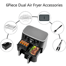 Dual Air Fryer Accessories 6Pcs Set With Racks Compatible Ninja Foodi and Others