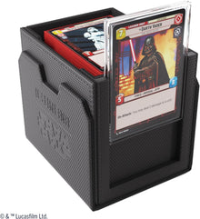 Card holder with Darth Vader trading card displayed on a white background