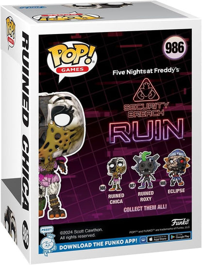 Funko Pop! packaging for 'Five Nights at Freddy's' with character images and branding.
