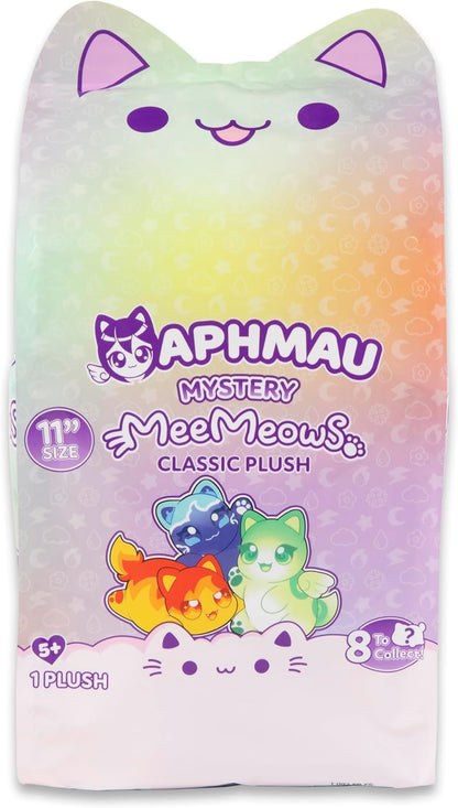 Plush toy packaging with colorful design and 'Aphmau' branding.