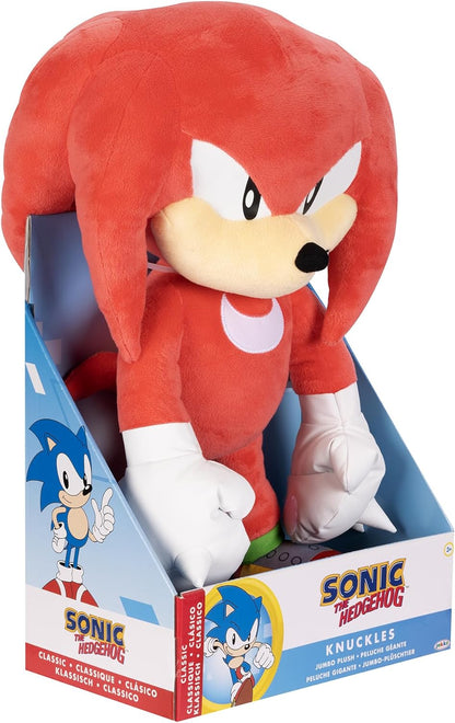 Plush toy of Knuckles from Sonic the Hedgehog in packaging