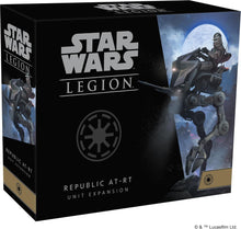 Star Wars Legion Republic AT-RT unit expansion box with game graphics and branding.