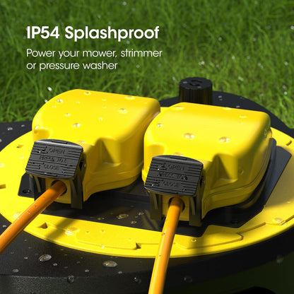 SLx Outdoor Heavy Duty Extension Lead - Waterproof - 30m - 2 Socket Extension Reel