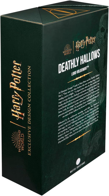 Harry Potter 'Deathly Hallows' book collection box with green and gold design