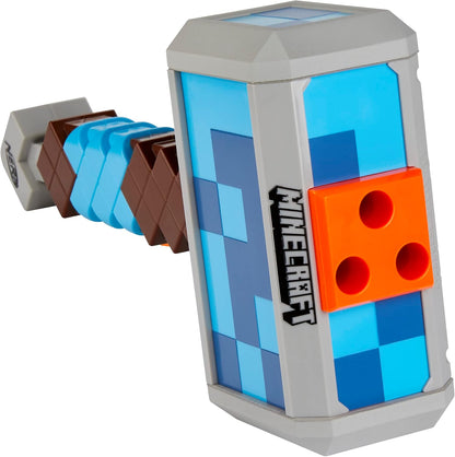Toy Hammer with a Minecraft design on a white background