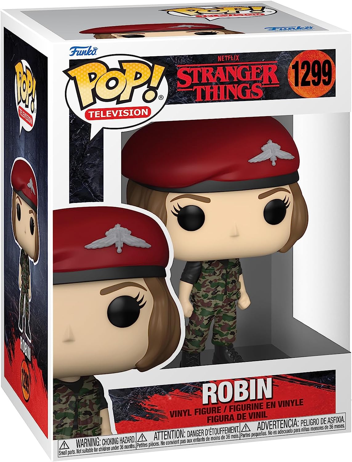 Funko Pop! vinyl figure of Robin from Stranger Things in packaging