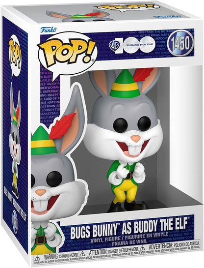Funko Pop! vinyl figure packaging of Bugs Bunny as Buddy the Elf