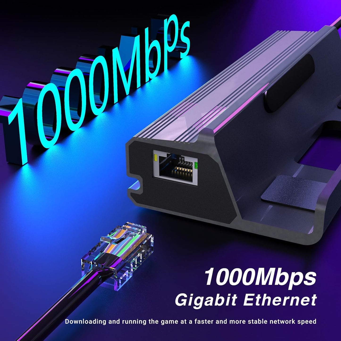 Steam Docking Station 6 in 1 USB C HDMI 2.0 4K@60Hz Ethernet USB A 3.0 and USB C