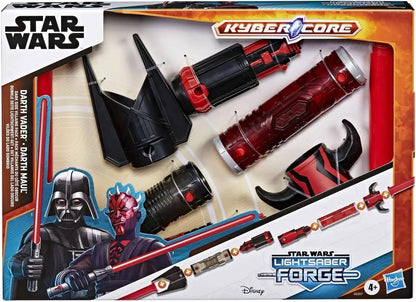 Star Wars Lightsaber Forges toy set packaging with characters and lightsabers.