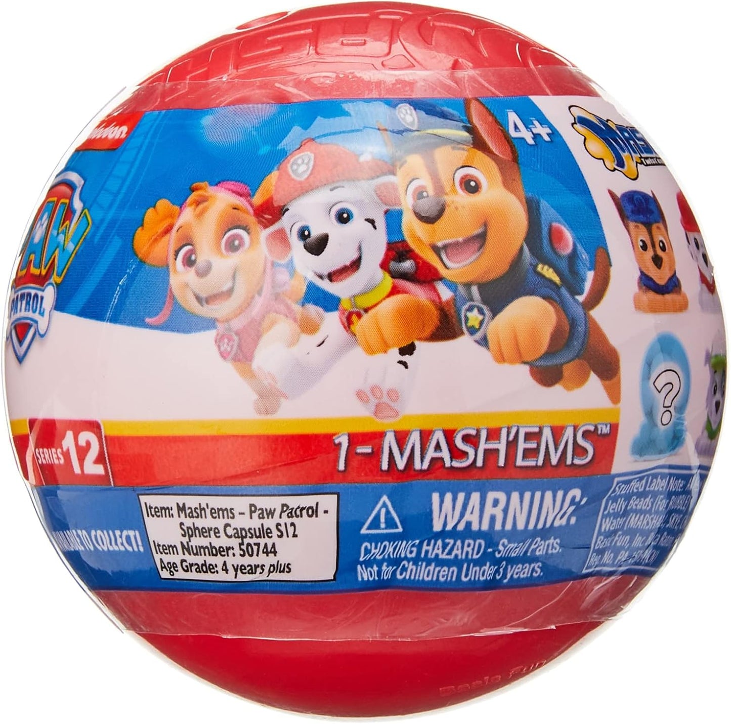 Paw Patrol Mash'ems toy packaging on a white background