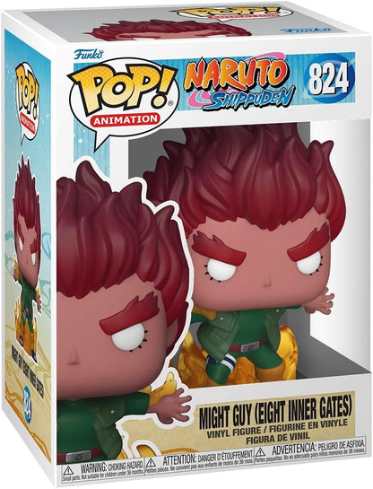 Funko Pop! vinyl figure packaging for Might Guy with red hair and green outfit