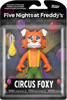 Circus Foxy action figure packaging from Five Nights at Freddy's series by Funko.