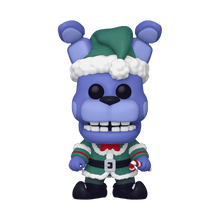 Blue creature with purple ears and a green hat on a transparent background