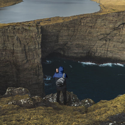 PRAKTICA All Weather Day 12L Backpack with Rain Cover & Binocular Pocket - Grey