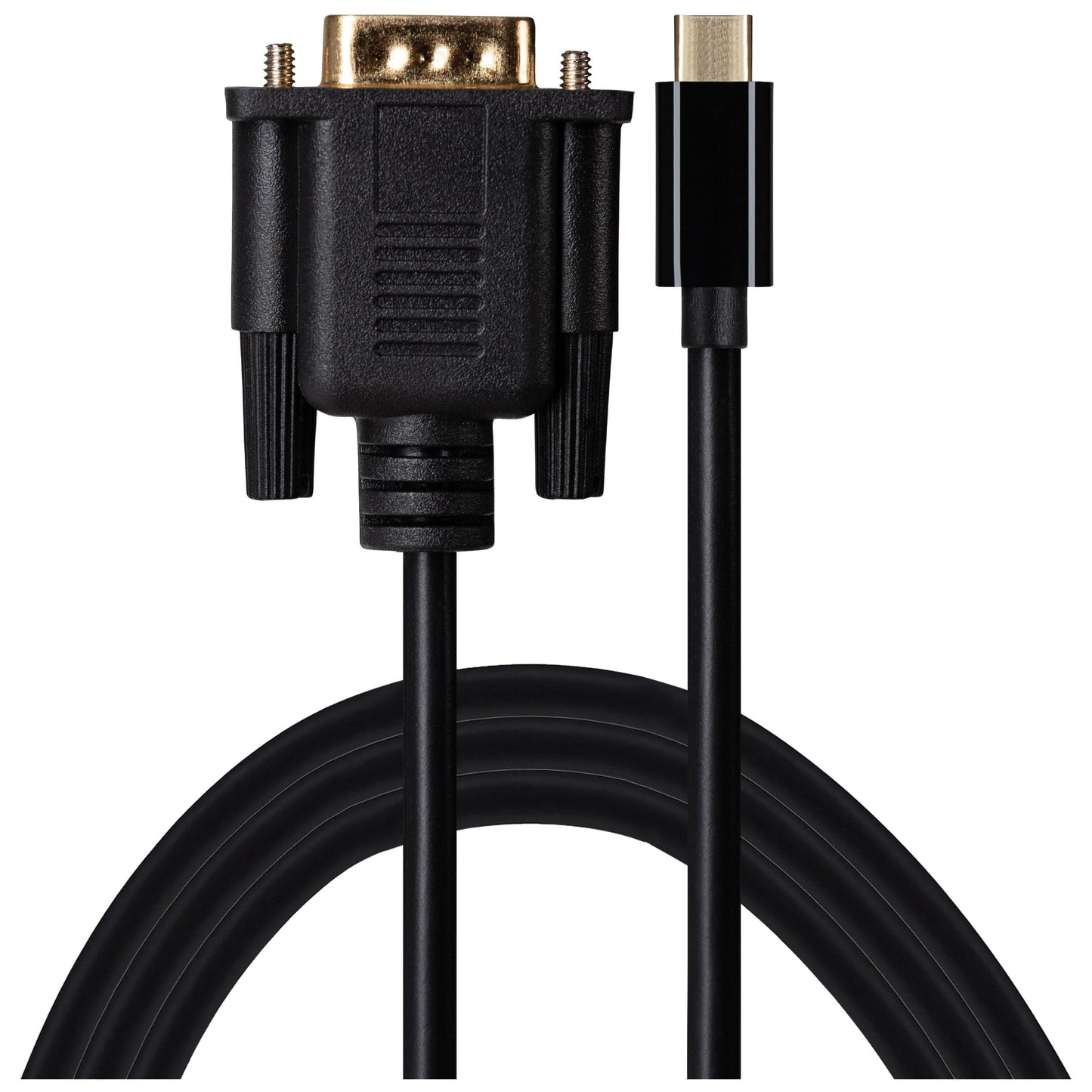 USB-C 3.1 to VGA Full HD 60Hz Cable (Supports Alt Mode) - Black, 1.8m