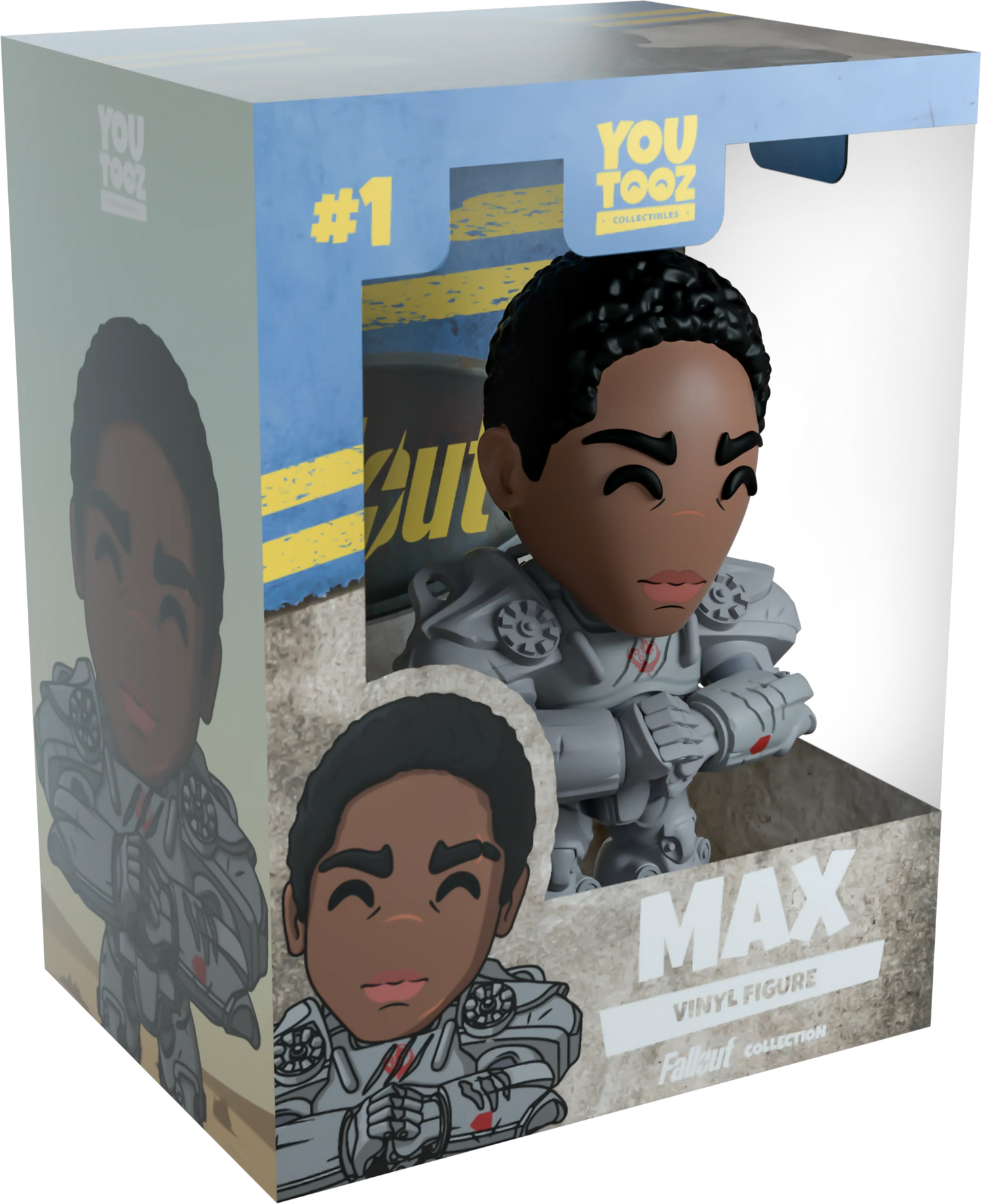 Boxed vinyl figure of a character named 'Max' with 'YouTooz' branding.