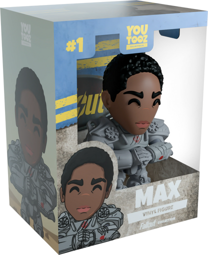Boxed vinyl figure of a character named 'Max' with 'YouTooz' branding.