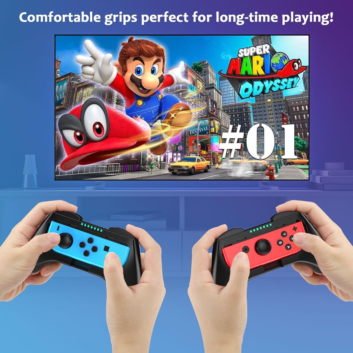 Nintendo Switch/Switch OLED Joy-Con,3 in1 Switch Racing Wheels Joycon Handle