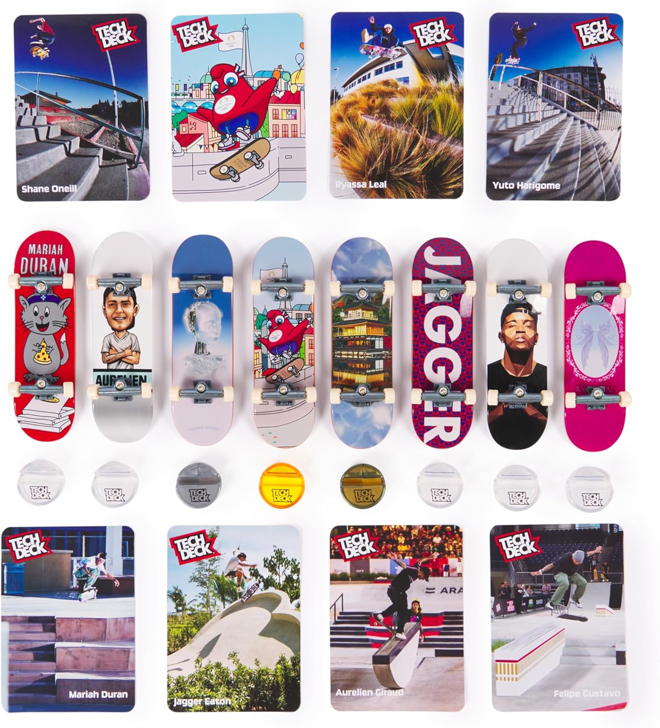 Tech Deck Fingerboards 8 Pack Olympic Games Paris 2024