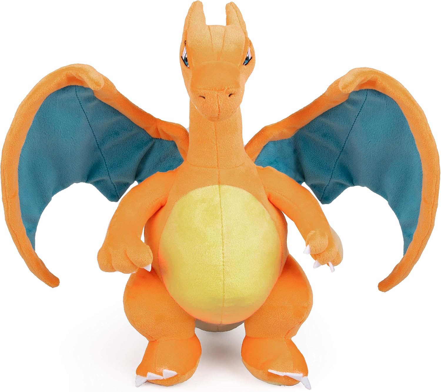 Plush toy of Charizard on a white background