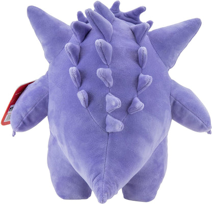Pokemon Gengar plush toy with spikes on a white background